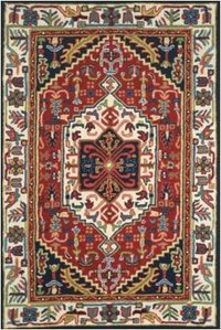 Alfy Red Aztec Hand Tufted Carpet