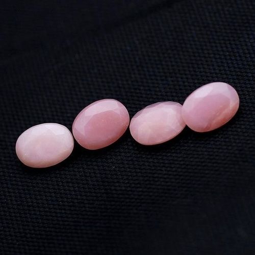 5x7mm Pink Opal Faceted Oval Loose Gemstones
