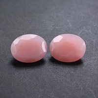 6x8mm Pink Opal Faceted Oval Loose Gemstones