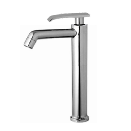 High Neck Pillar Cock - Steel 250mm Chrome, Long Neck, Weather Resistant, Easy Operation