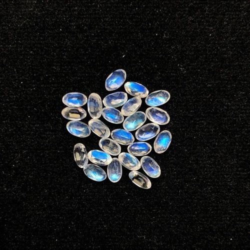 3x4mm Rainbow Moonstone Faceted Oval Loose Gemstones