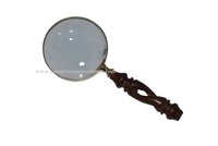 Round Design Wooden Handle Magnifying Glass