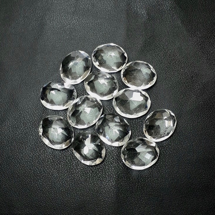 3x5mm Crystal Quartz Faceted Oval Loose Gemstones