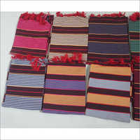 Cotton Floor Durries - Striped Cotton Fabric | Ideal For Household Use, Soft Texture And Durable Design For Everyday Comfort