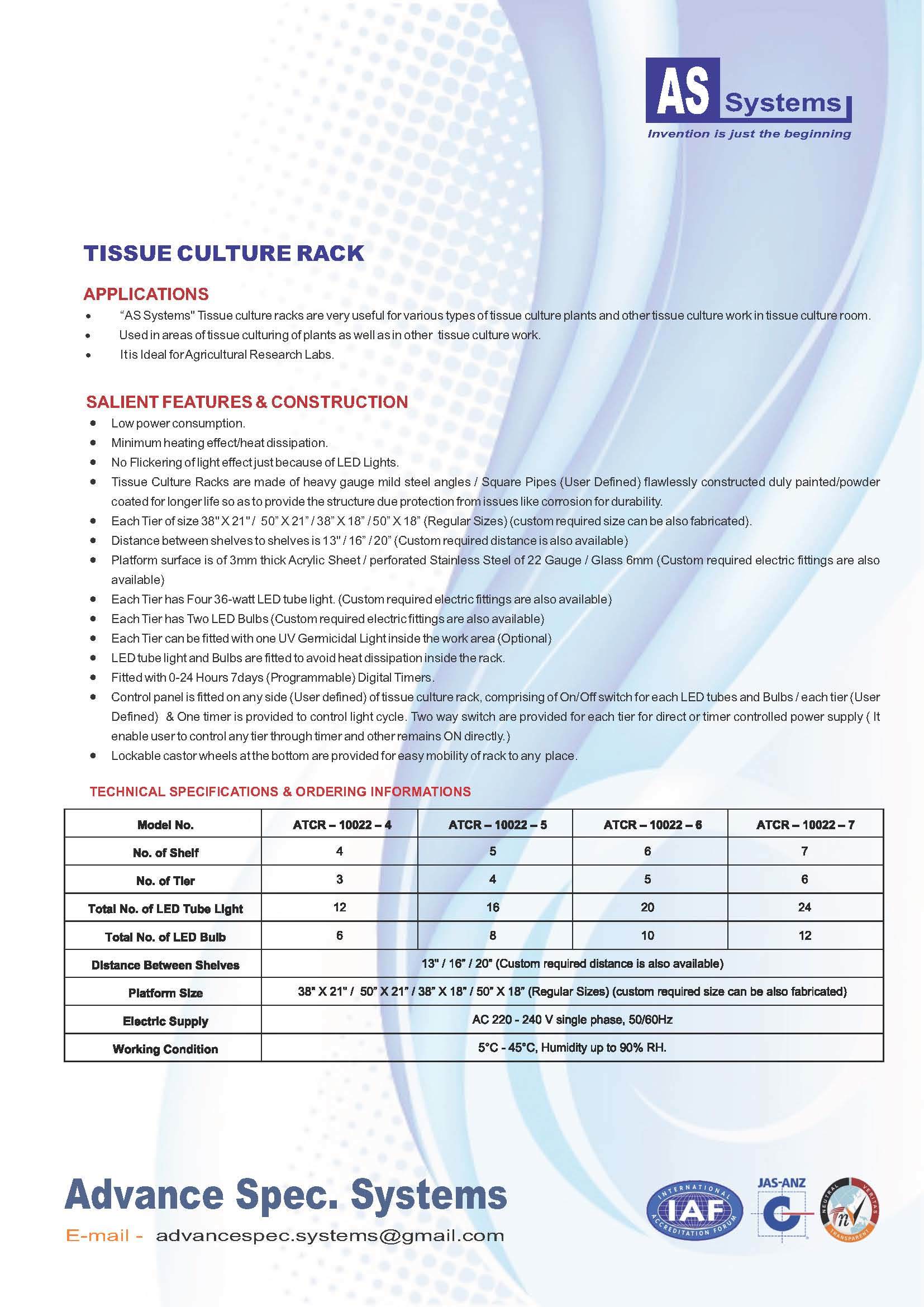 Tissue Culture Rack