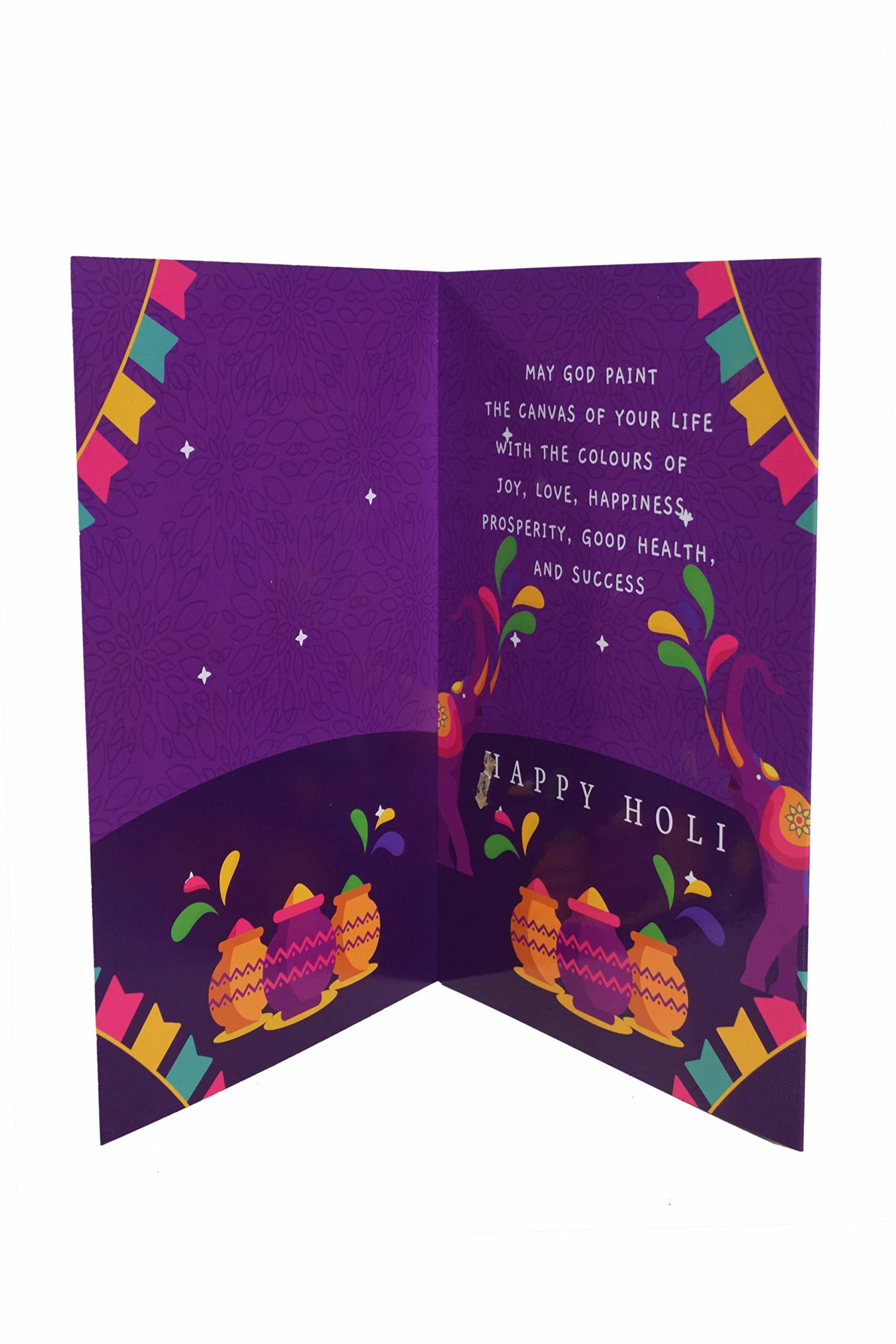 HAPPY Holi Musical Singing Voice Greeting Card