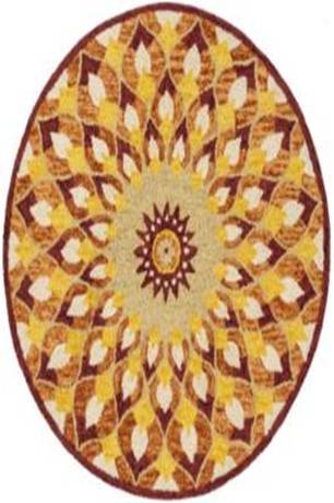 Multicolor Suzani Handtufted Carpet Round