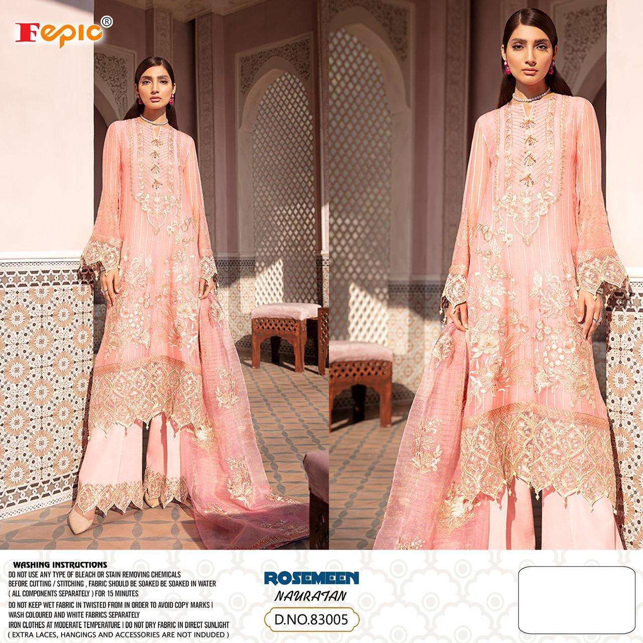 Fepic Rosemeen Nauratan Georgette And Organza Pakistani Suit Catalog