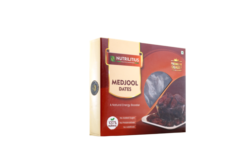 Medjool Dates - 1kg Cardboard Box, 15x10x5 cm | Energy Boosting, Healthy Snack, High Fiber, Natural Sweetness, Nutrient-Rich, Rich Flavor