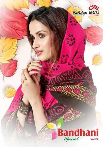 Multi Color Patidar Mills Bandhani Special Vol 27 Cotton Printed Dress Material Catalog