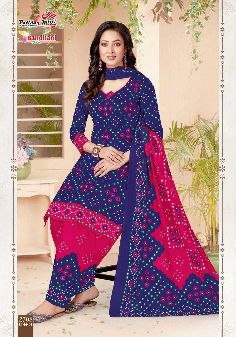 Patidar Mills Bandhani Special Vol 27 Cotton Printed Dress Material Catalog