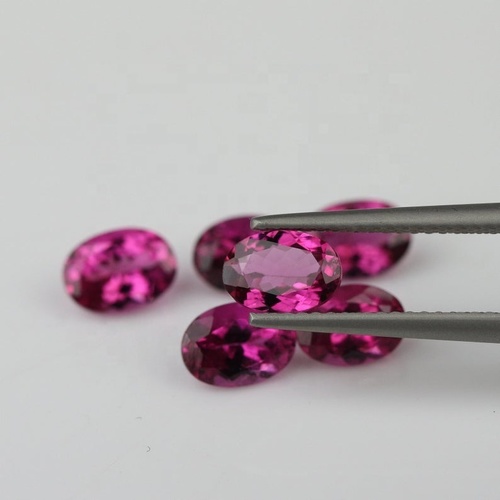 4x6mm Pink Tourmaline Faceted Oval Loose Gemstones