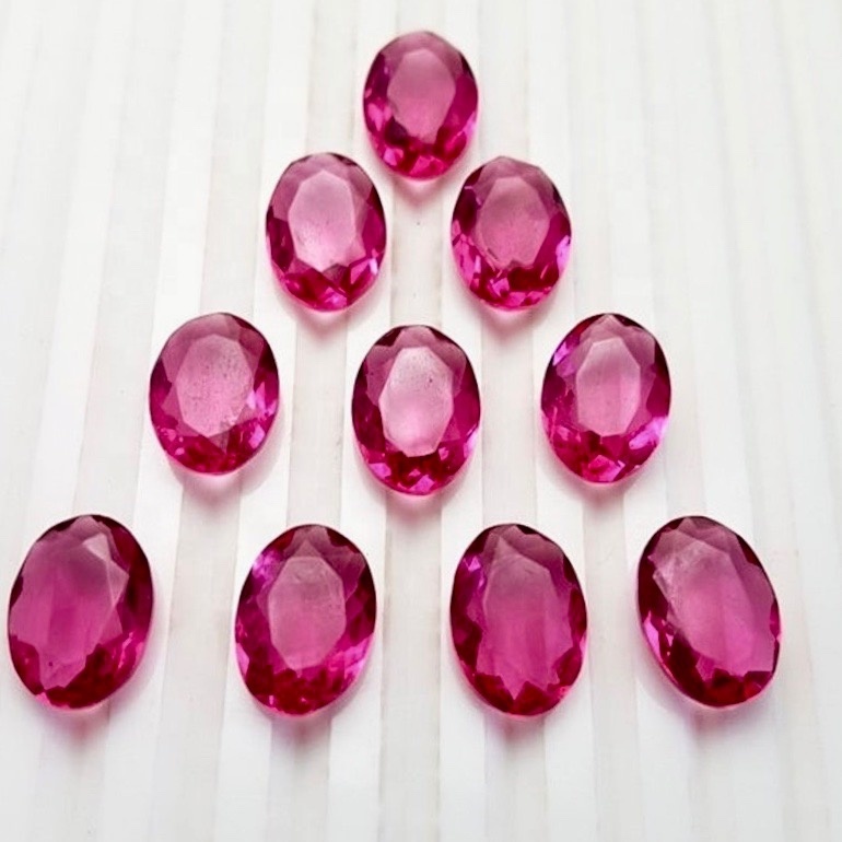 4x6mm Pink Tourmaline Faceted Oval Loose Gemstones