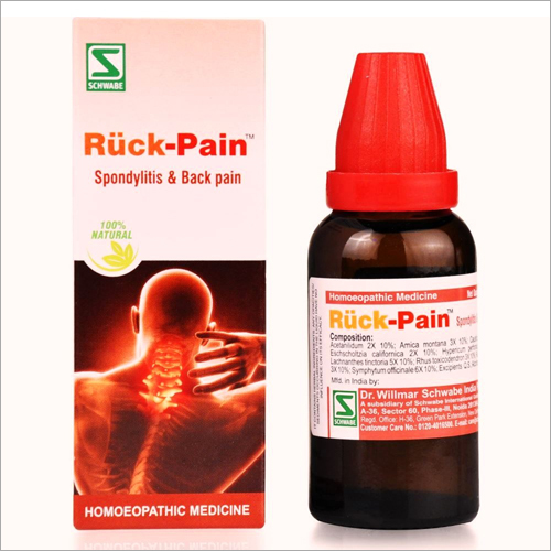 100% Safe Homeopathic 30Ml Spondylitis Ruck Pain Drops