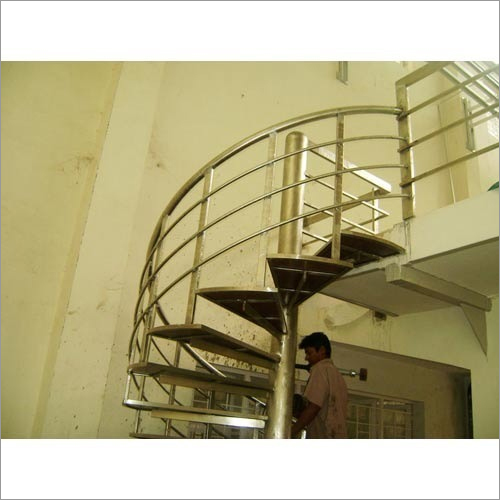 Stainless Steel Spiral Railing By MARVEL ENGINEERING WORKS
