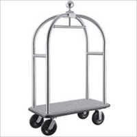 Bellboy Hotel Luggage Trolley - Material: Stainless Steel