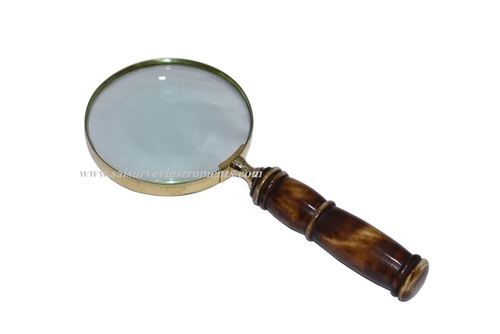 Brown Wood Handle Magnifying Glass