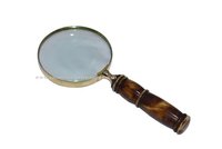 Brown Wood Handle Magnifying Glass