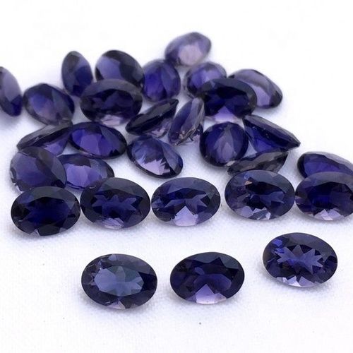 6x8mm Iolite Faceted Oval Loose Gemstones