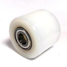 Pallet Truck Load Wheel - White Nylon, 80x70mm | Durable with 6204 Ball-Bearings and Grooved Design
