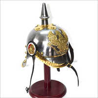 Eco-friendly Pickelhaube Helmet With Wooden Base