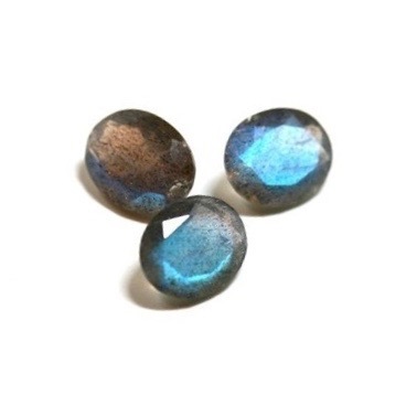 9x11mm Labradorite Faceted Oval Loose Gemstones