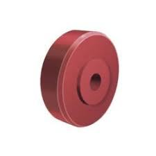 Extra Heavy Duty UHMW-PE Wheel - 75x25 to 300x85 mm , Maroon Color, Fitted with 6207 Double Ball-Bearings