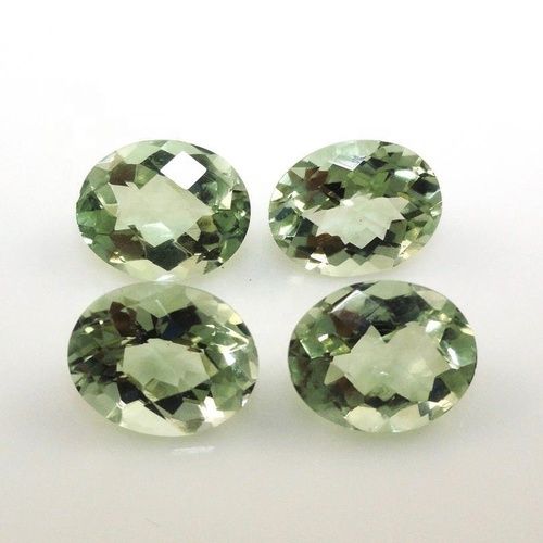 8x10mm Green Amethyst Faceted Oval Loose Gemstones Grade: Aaa