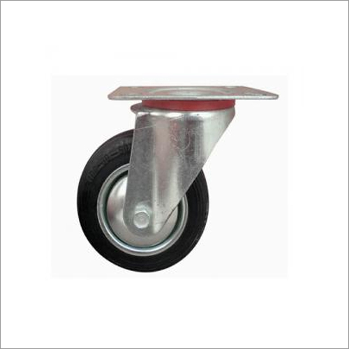 Circular Caster Wheel - Polypropylene, Black Color, Load Capacity 0-200 Kg | Durable Circular Design for Versatile Applications