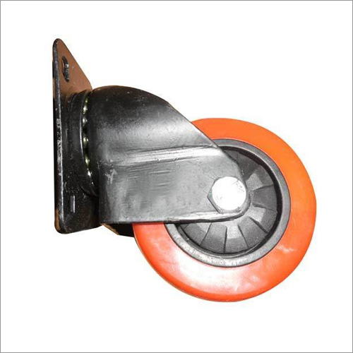 Spare Caster Wheel - Polyurethene, 0-150 mm Diameter, 0-500 Kg Load Capacity | Suitable for Trolley Use, Features Roller Bearing