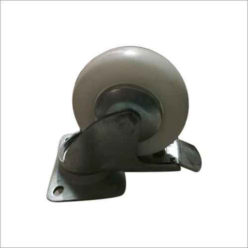 White Caster Wheel - Polyurethane Circular Design | Water Resistant Heat Resistant Ideal for Trolley Use