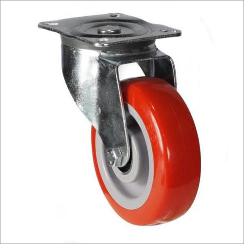 Forged Caster Wheel - Polypropylene, Diameter 0-100 mm, Circular Shape | Ideal for Trolley Use, Durable and Robust Design