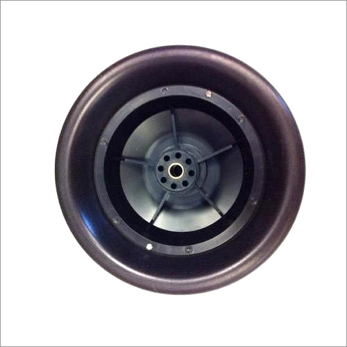 Rubber Trolley Wheel - 0-500 Kg Load Capacity, 0-150 mm Diameter , Black Rubber Material for Trolley Use
