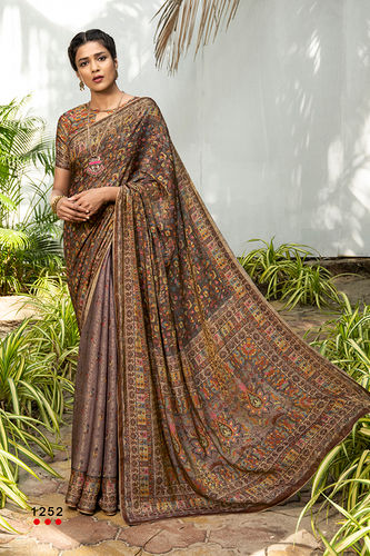 Multi Digital Printed Sarees