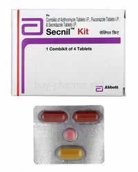 Combikit Of Fluconazole Azithromycin And Secnidazole Tablets