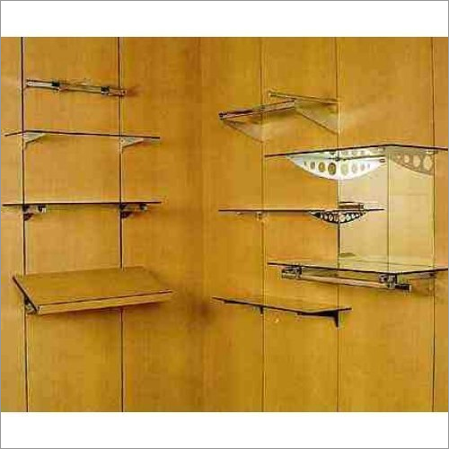 Glass Slatwall Shelves