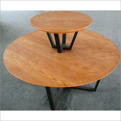 Wooden Round Display Table