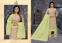 Radhika Azara Sarika Cambric Cotton Embroidered Dress Material Catalog