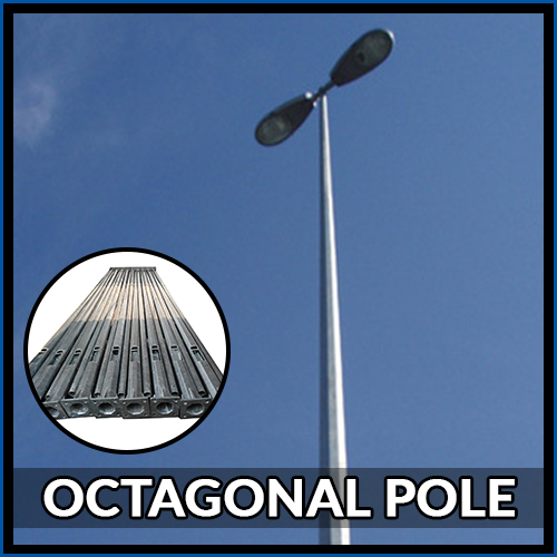 3 Mtr Octagonal Pole