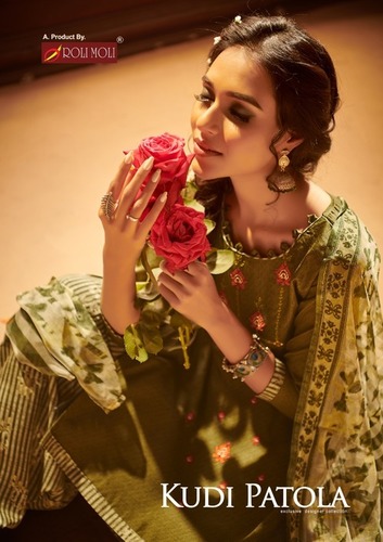 Roli Moli Kudi Patola Printed Cotton Dress Material Catalog