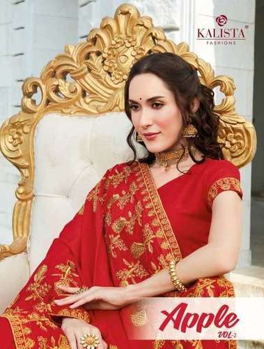 Kalista Fashions Apple Vol 2 Vichitra Silk Designer Saree Catalog