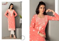 Vamika Nx Rooh Rayon Viscose With Lakhnawi Kurti Catalog