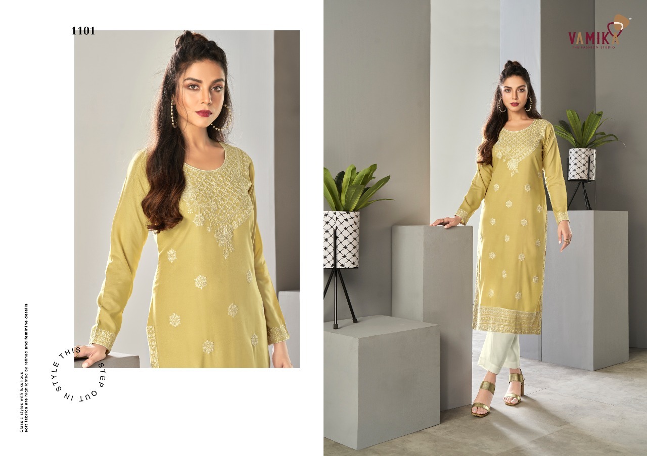 Vamika Nx Rooh Rayon Viscose With Lakhnawi Kurti Catalog