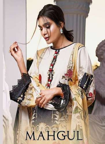 Shraddha Designer Mahgul Vol 1 Lawn Cotton Printed Pakistani Dress Material Catalog