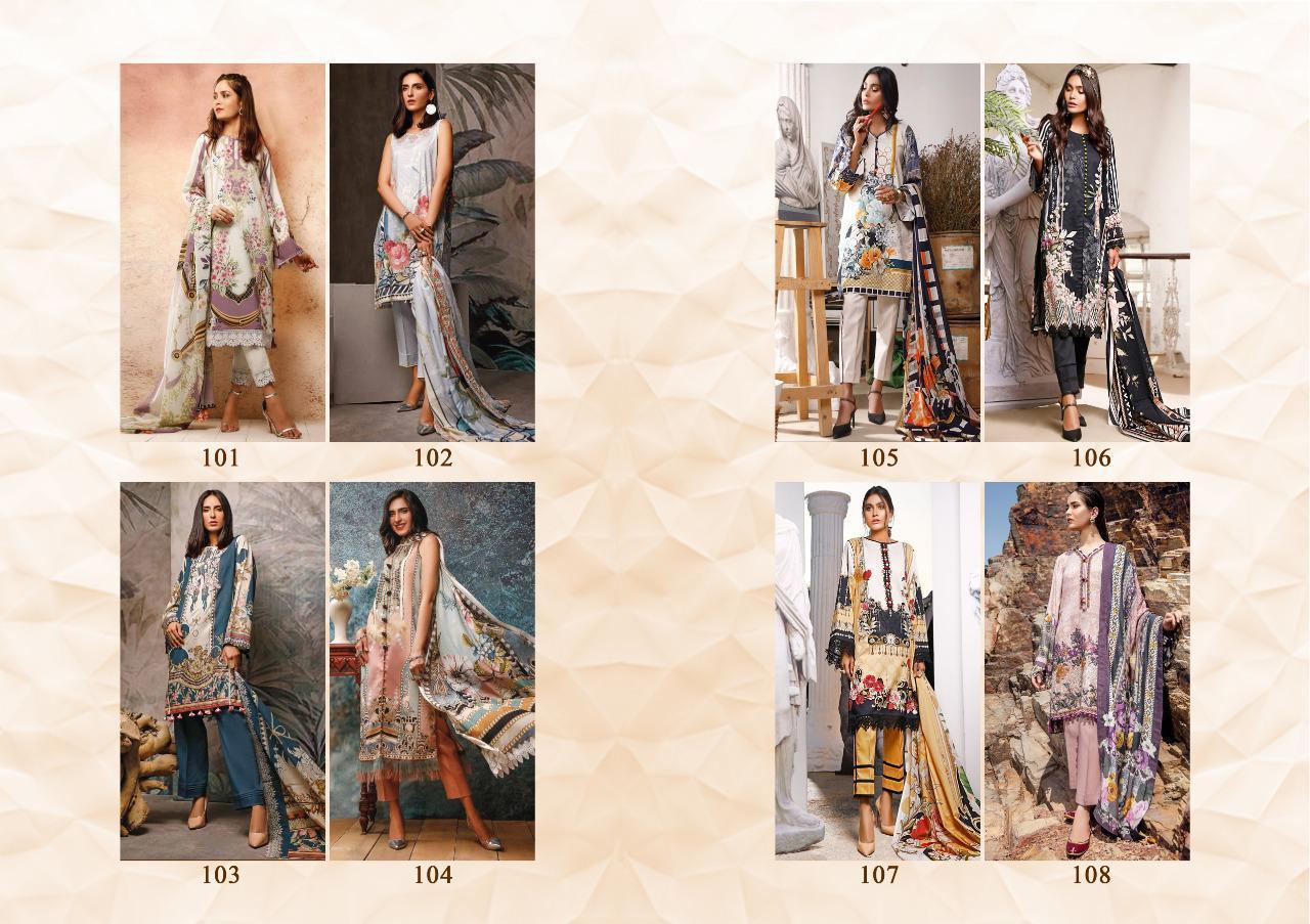Shraddha Designer Mahgul Vol 1 Lawn Cotton Printed Pakistani Dress Material Catalog