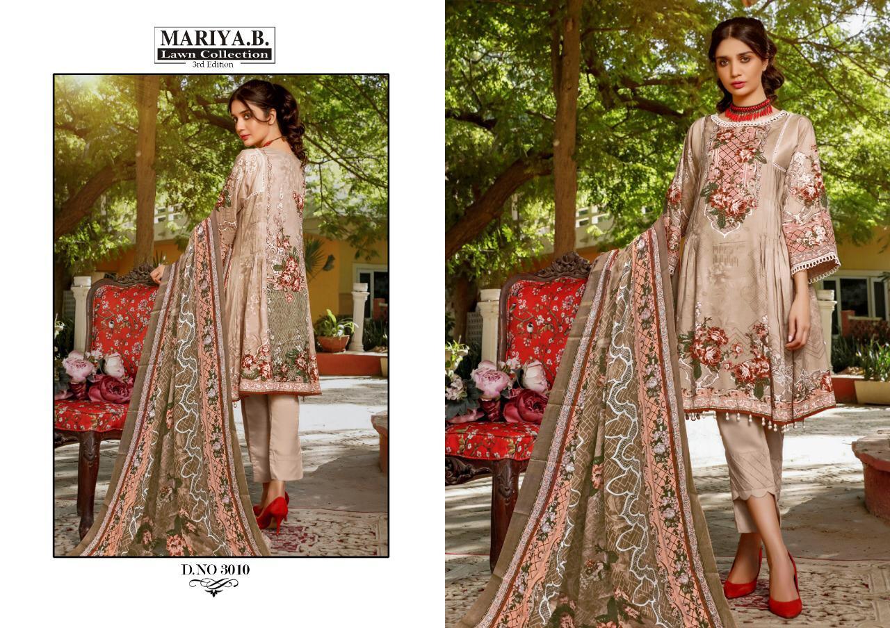 Mariya B Lawn Collection Vol 3 Pure Lawn Karachi Dress Material Catalog