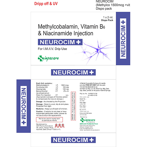 Methylcobalamin Vitamin B6 Nicotinamide Injection By SIMPACARE