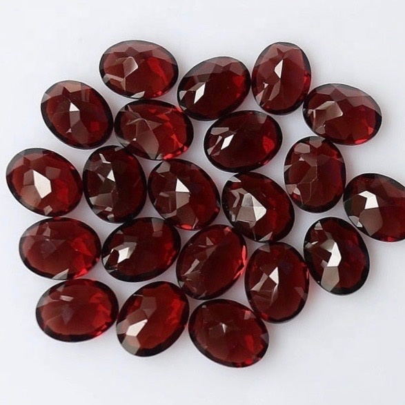 9x11mm Mozambique Garnet Faceted Oval Loose Gemstones