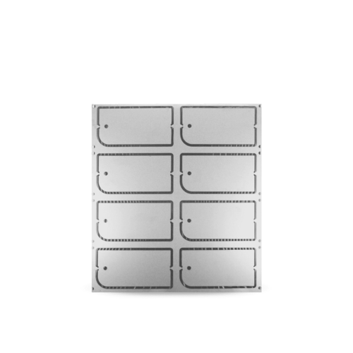TQC SHEEN VF8545 Knock-Out Test Panels - Plastic, White | Protective PE Film, Meets Qualicoat and ISO Standards, Packs of 2, 4, or 8