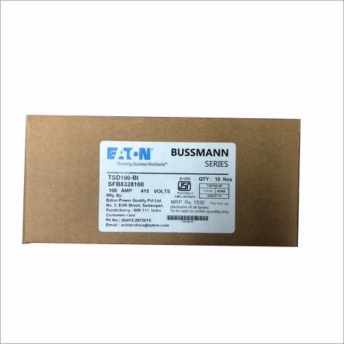Tsd 100 Bussmann Series Fuse Holder - Industrial Application, 01 Year Warranty | Made in India